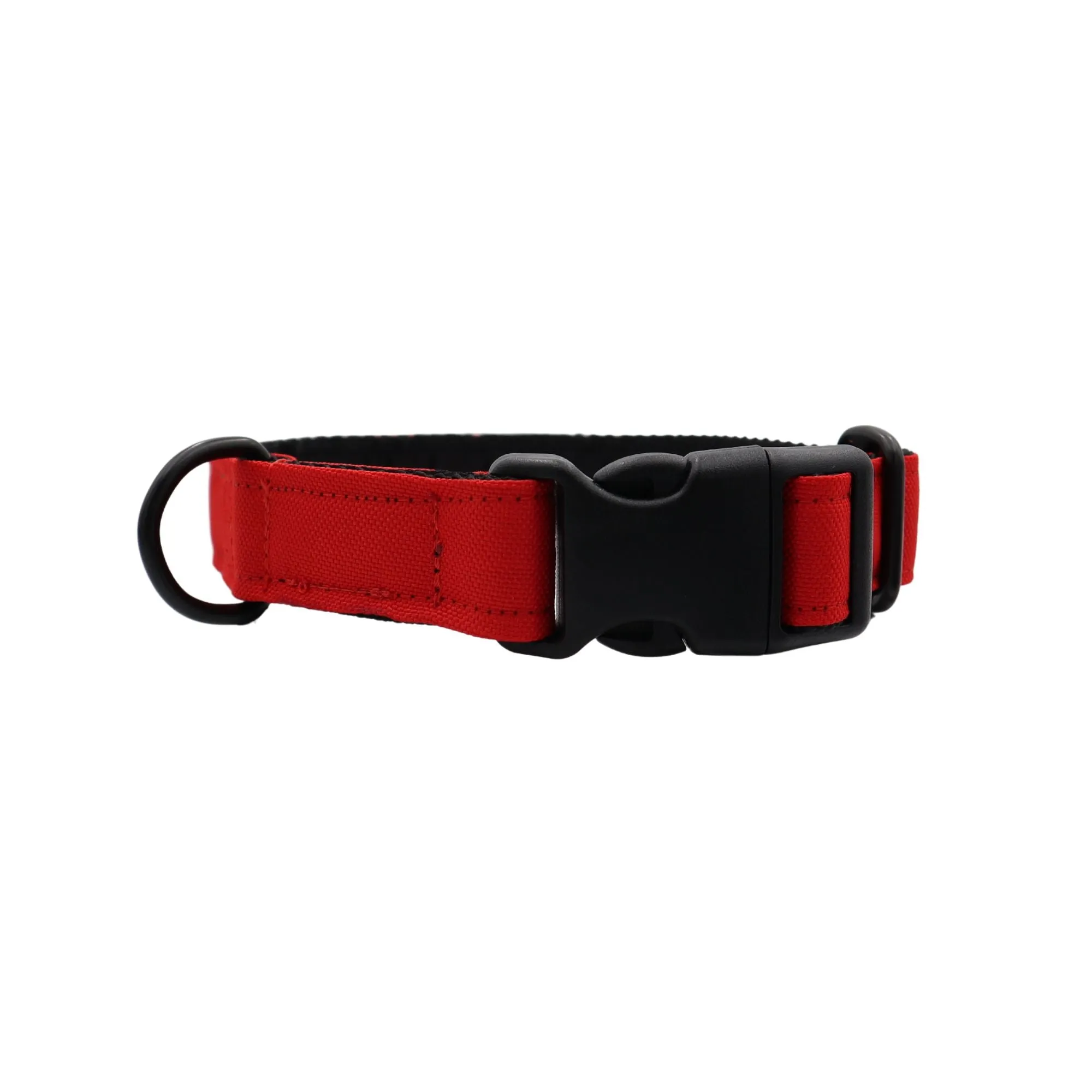 Handmade Dog Collar | Red | Width: 15-20-25-30-40-50 mm