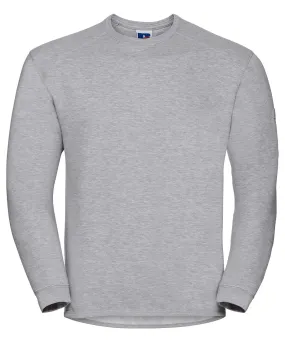 Heavy-duty crew neck sweatshirt | Light Oxford