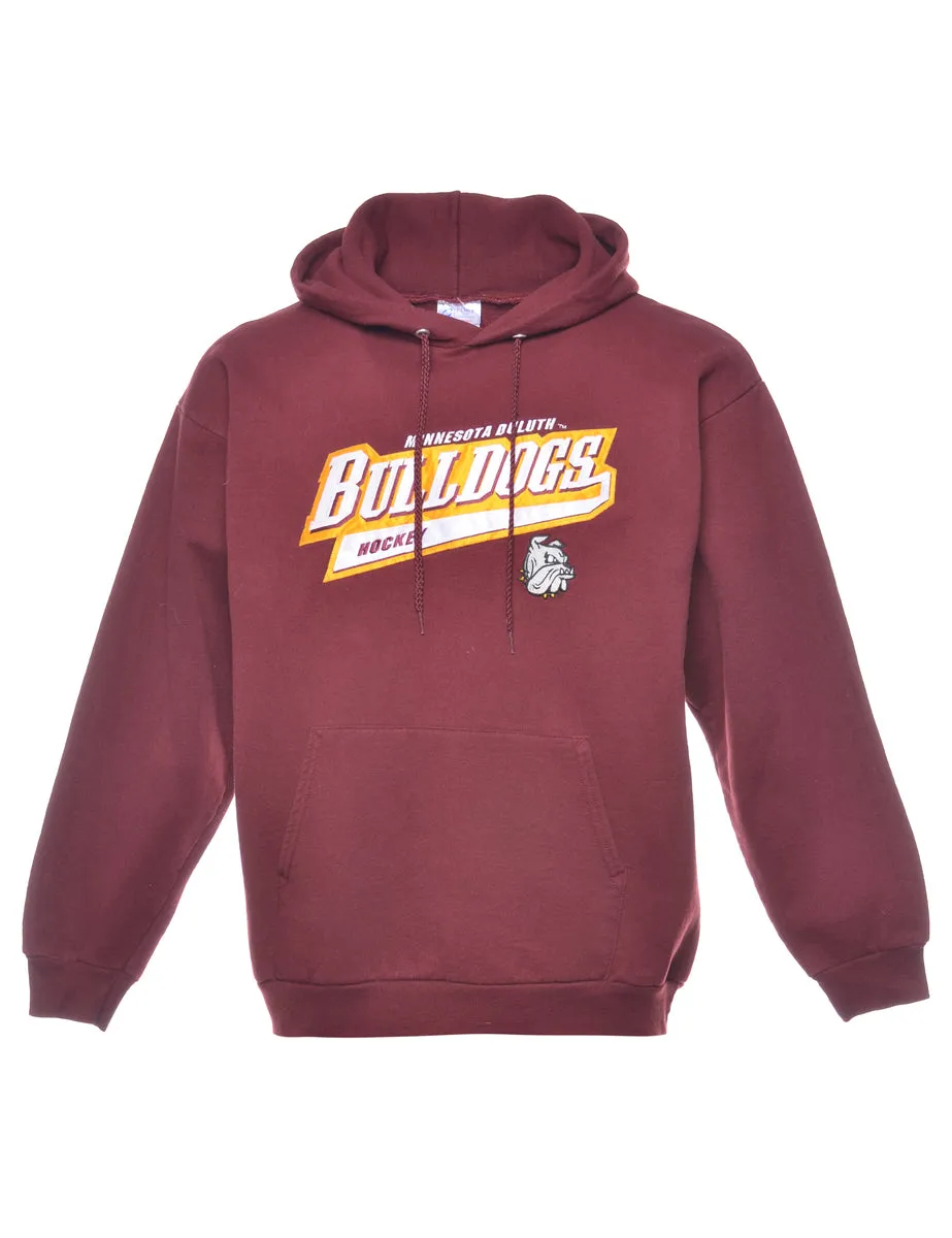 Hockey Bulldogs Printed Hoodie - S