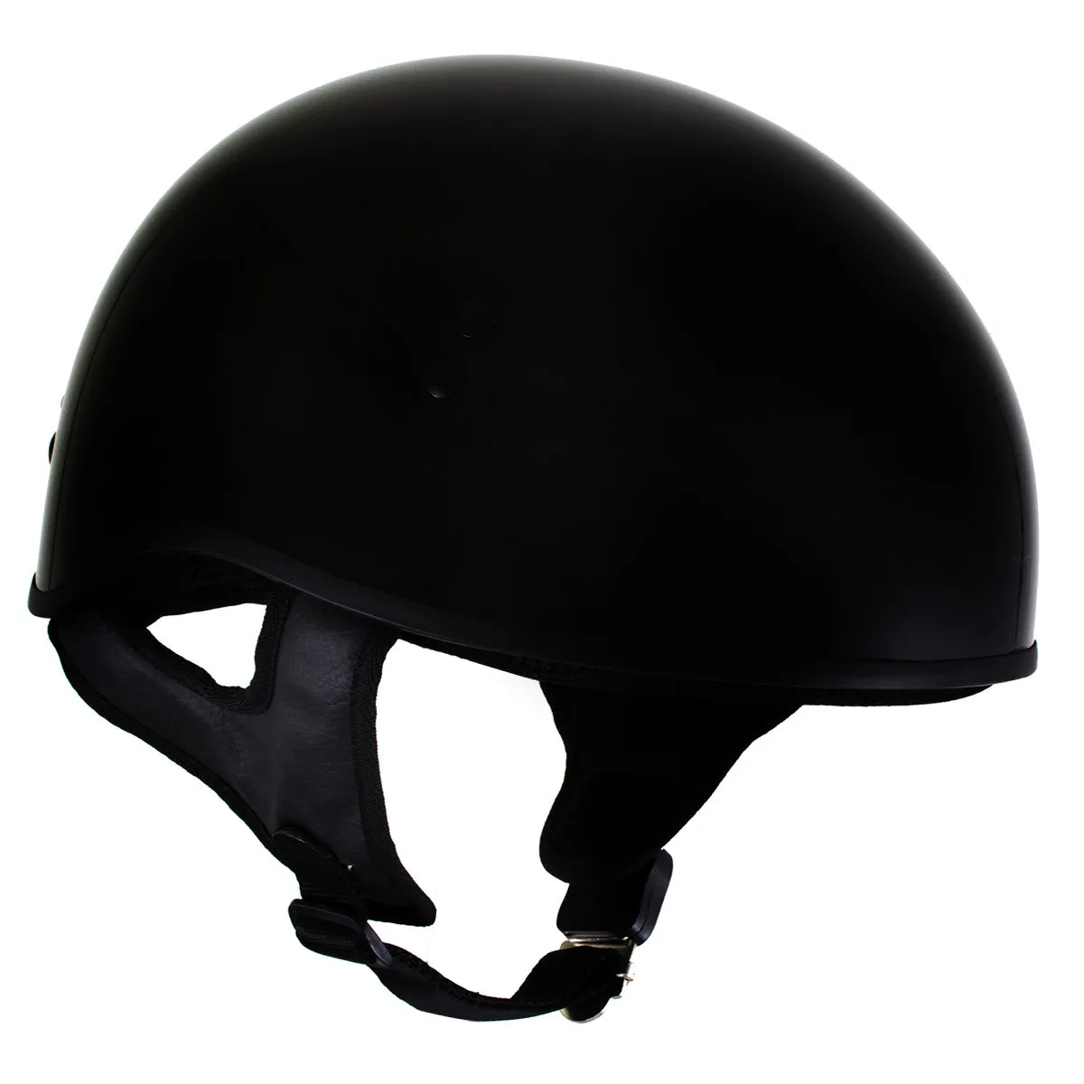 Hot Leathers HLT68 'The O.G.' Flat Black DOT Half Helmet for Men and Women w/ MP7922FMSET Heated Balaclava Bundle