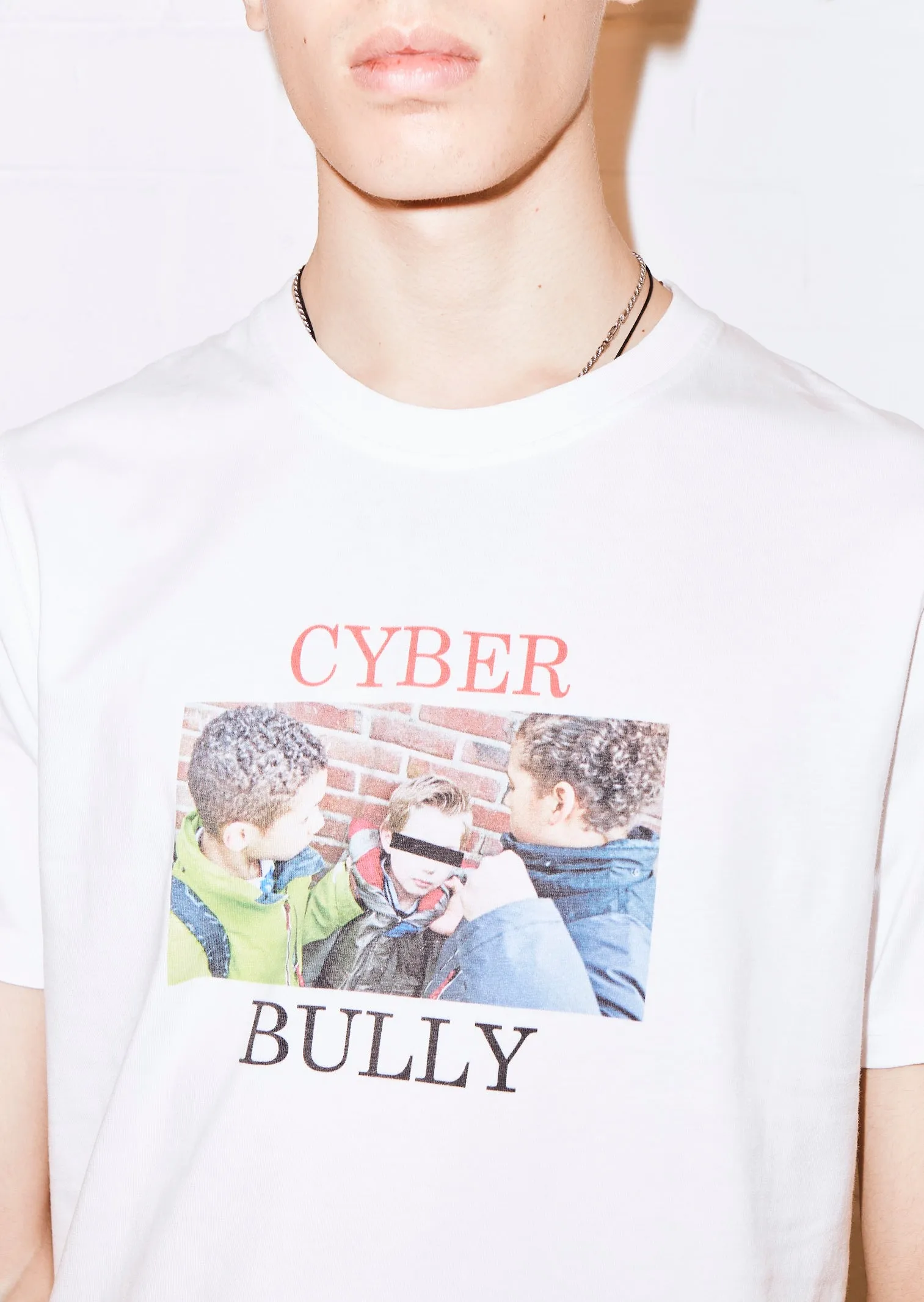 House of Holland @eddieeddiebybillytommy 'Cyber Bully' White Tee