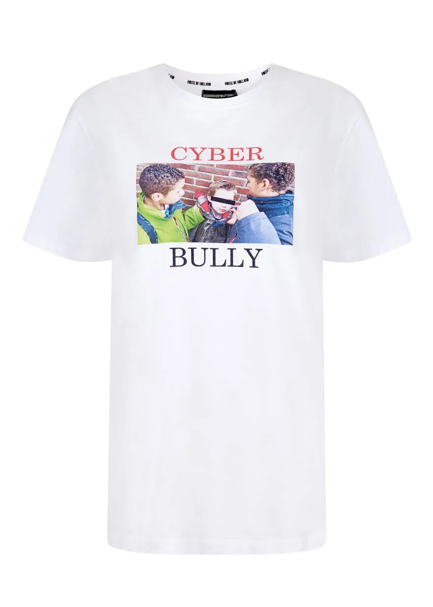 House of Holland @eddieeddiebybillytommy 'Cyber Bully' White Tee