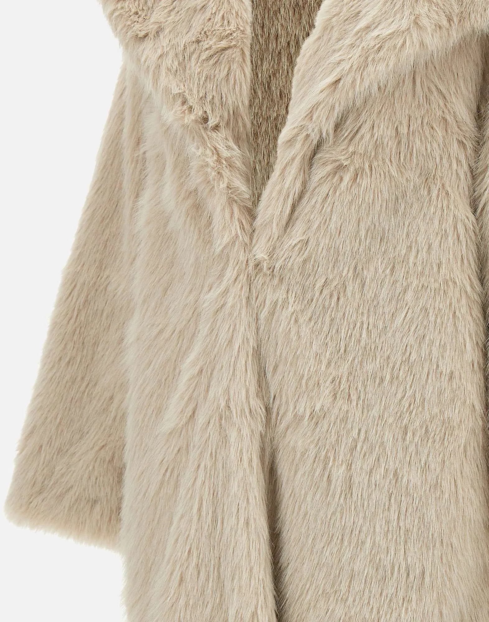 Kasha Eco-Fur Sand Coat