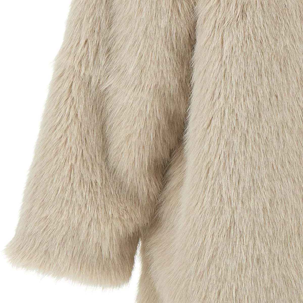 Kasha Eco-Fur Sand Coat