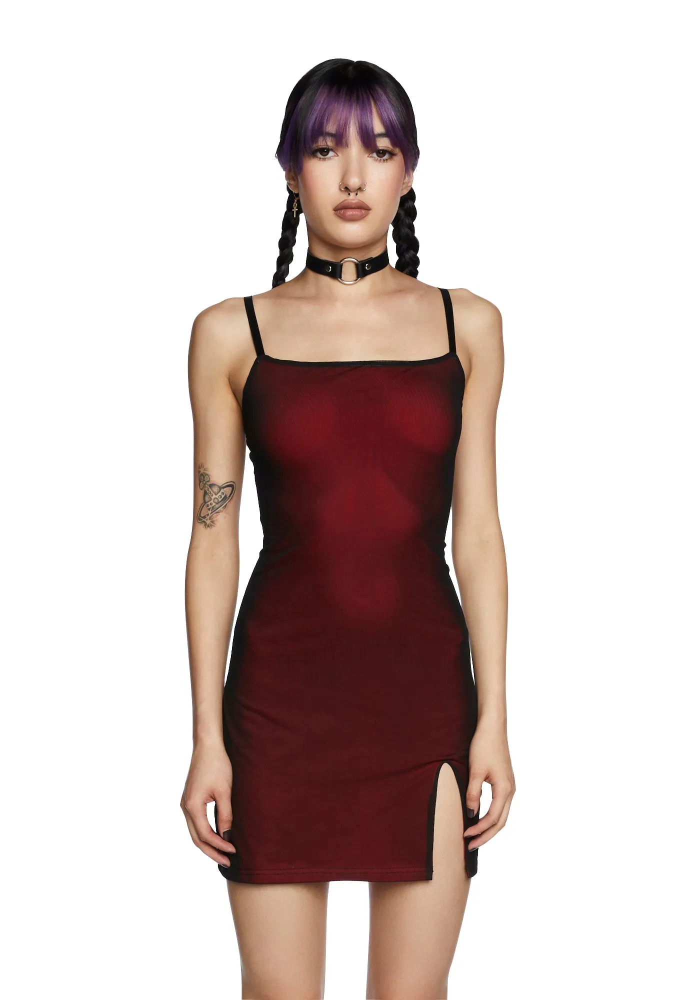 Know My Worth Slip Dress - Red