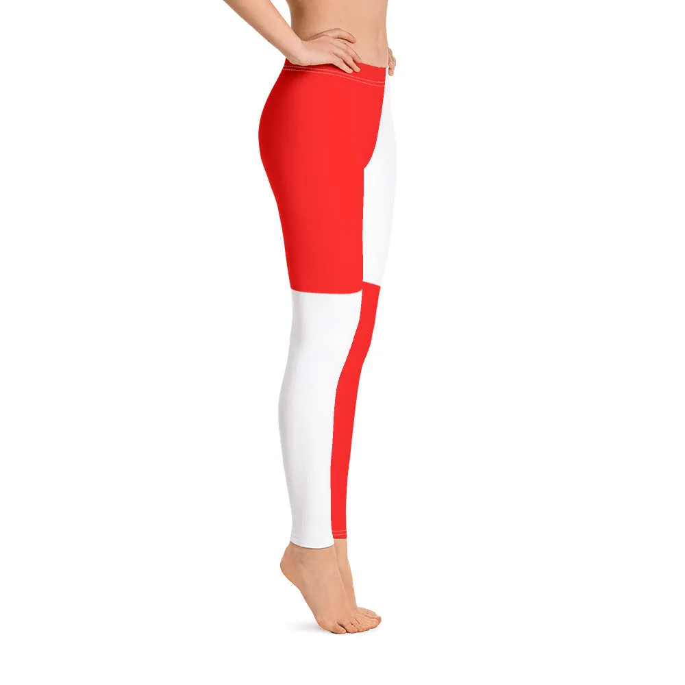 Leggings Red/White