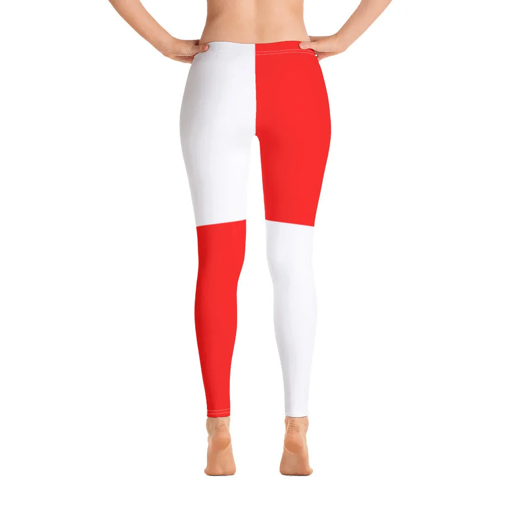 Leggings Red/White