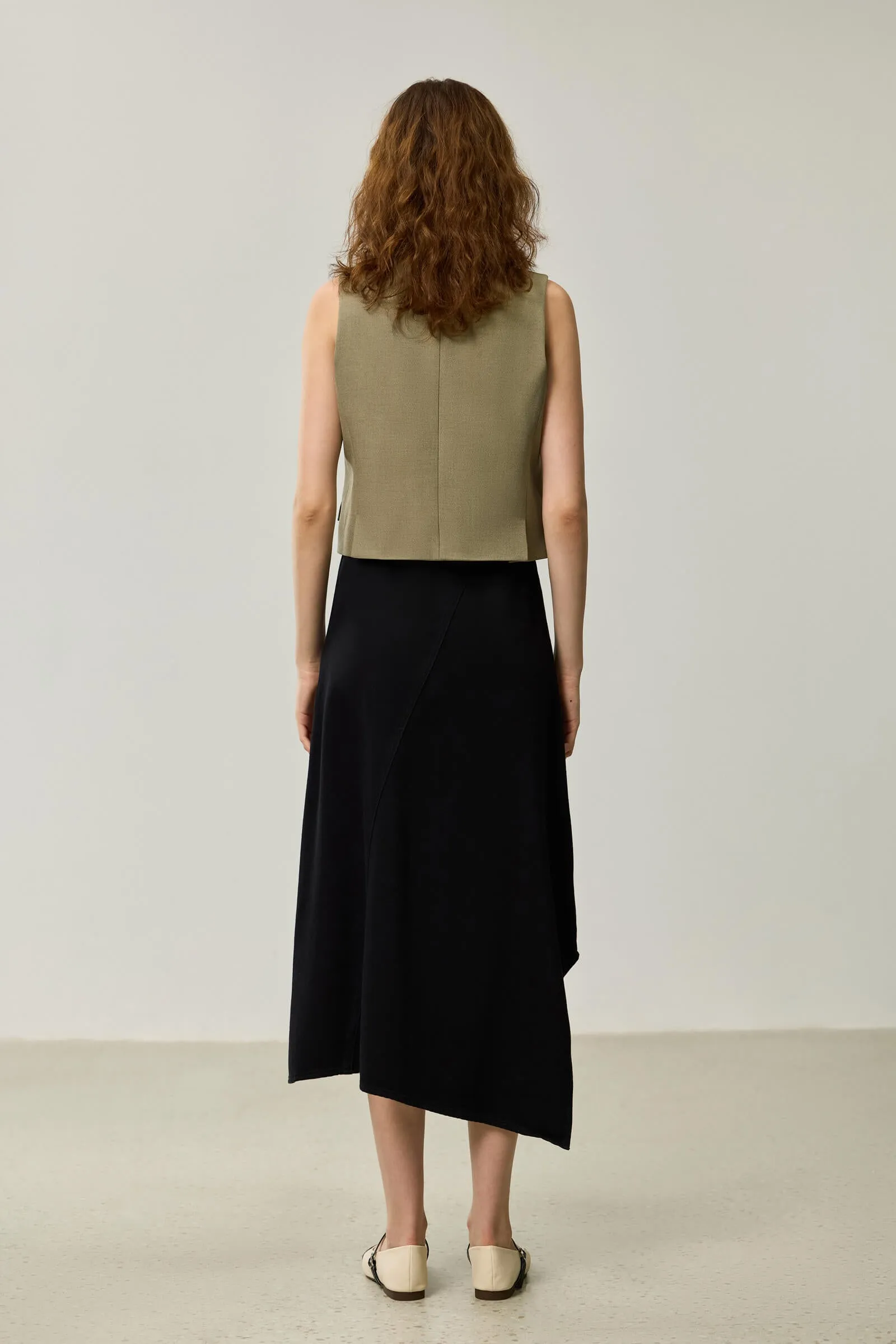 LILY Layered Collarless Vest