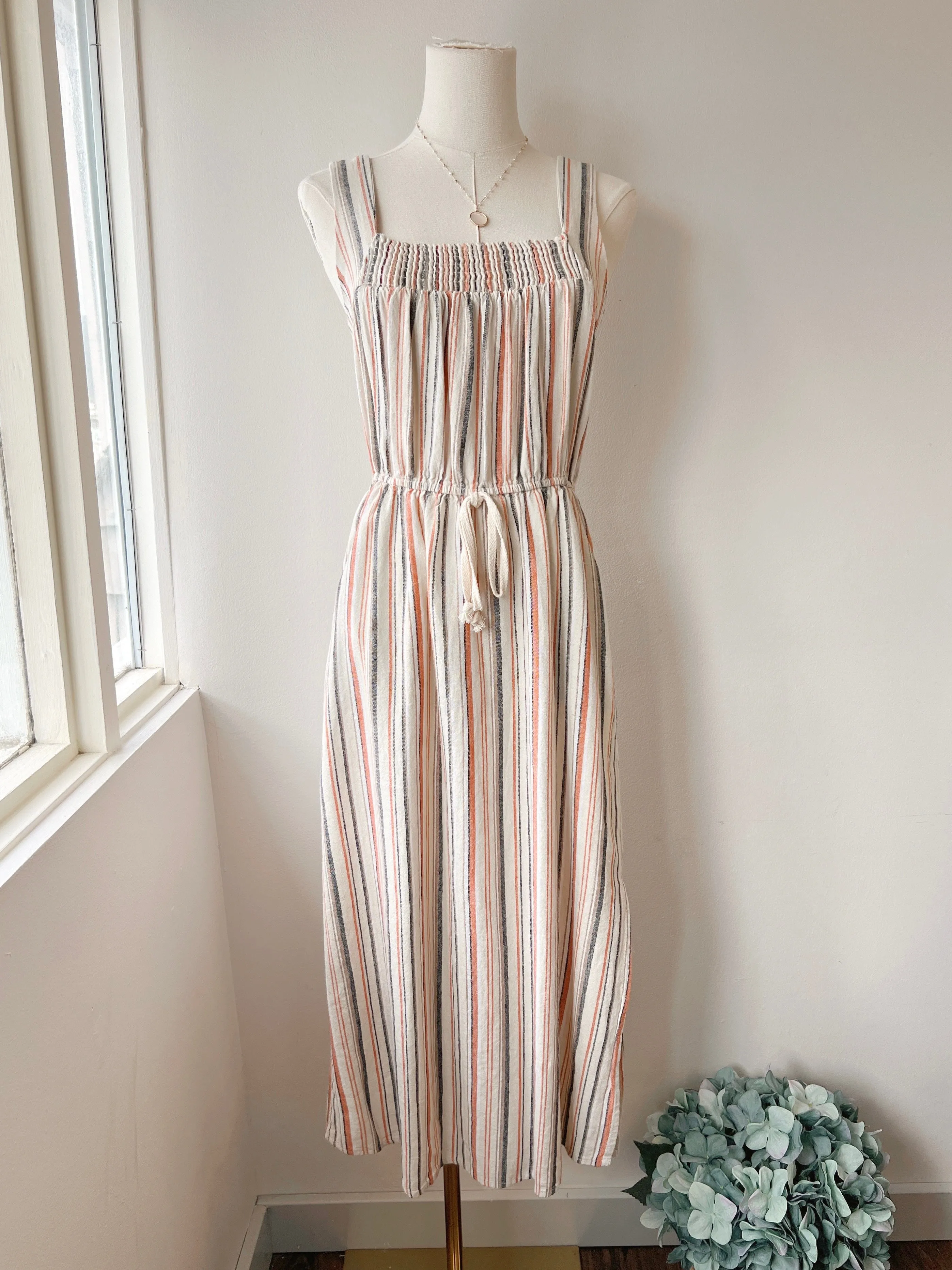 Linen Stripe Dress (FINAL SALE)