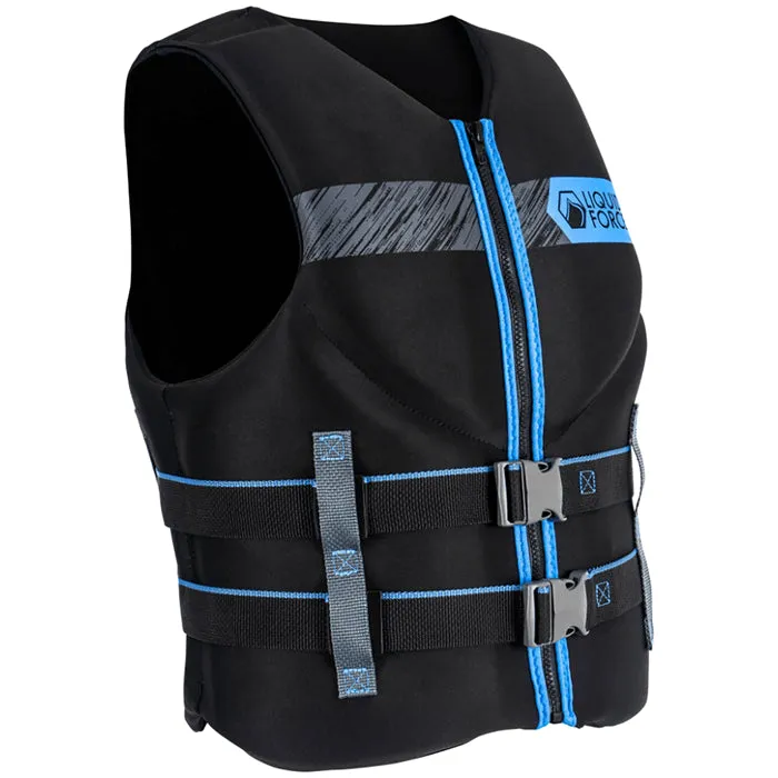 Liquid Force Hinge Classic CGA 2023 Wakeboarding Vest, Black/Light Blue