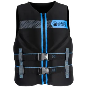 Liquid Force Hinge Classic CGA 2023 Wakeboarding Vest, Black/Light Blue