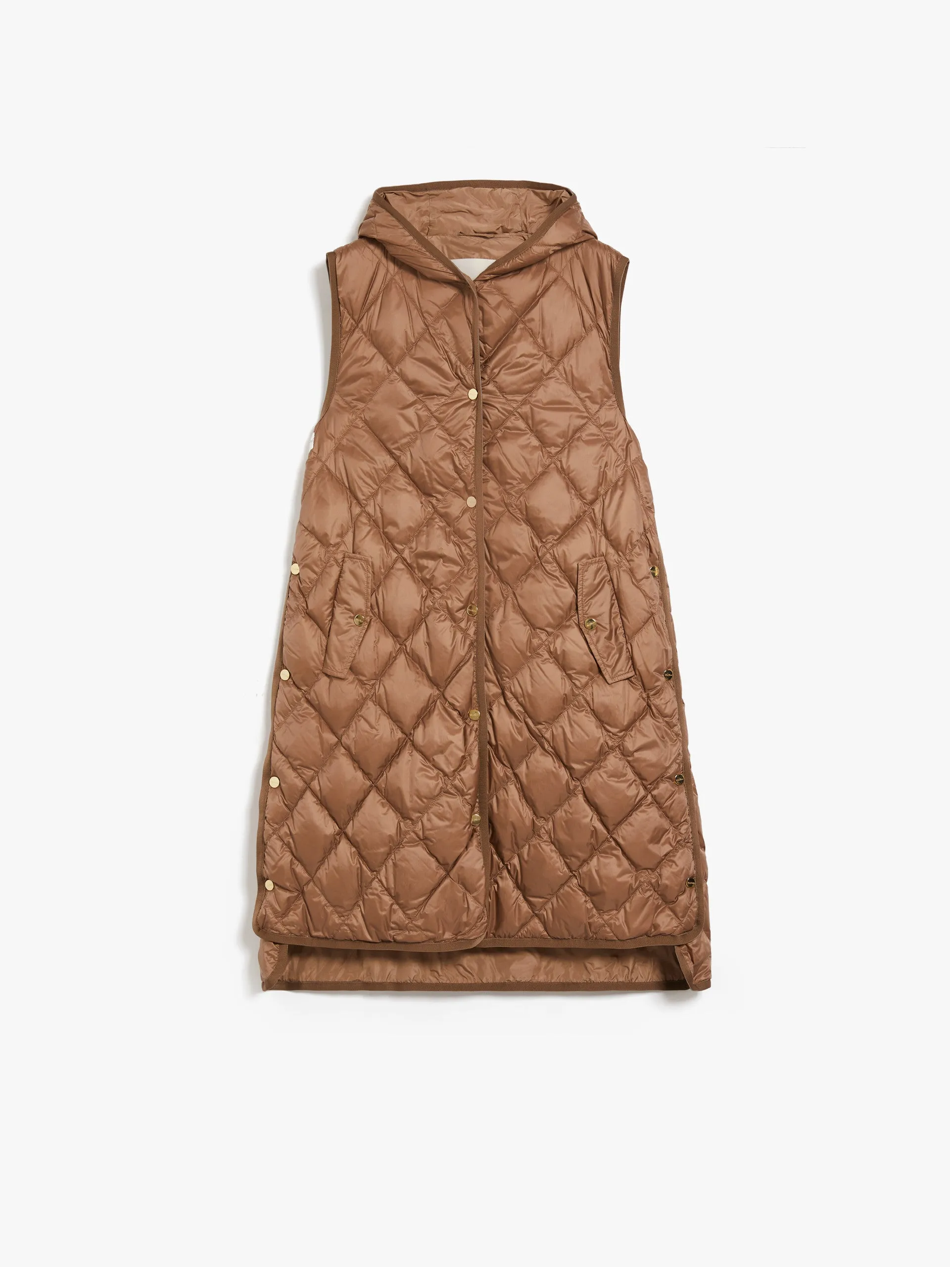 Long hooded gilet