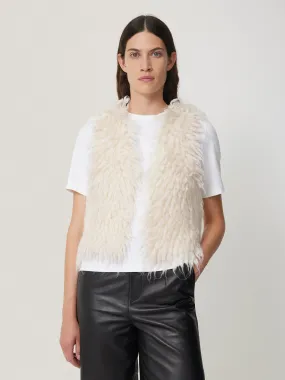 Looped Knitted Gilet | Cream