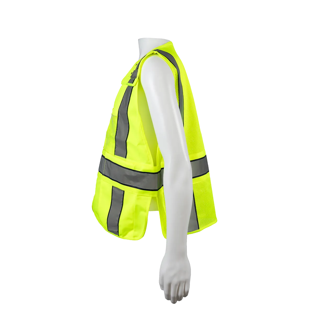 LV2-BPSV ANSI Class 2 Lime/Navy Two Tone Expandable Breakaway Public Safety Vest