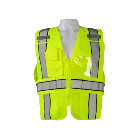 LV2-BPSV ANSI Class 2 Lime/Navy Two Tone Expandable Breakaway Public Safety Vest