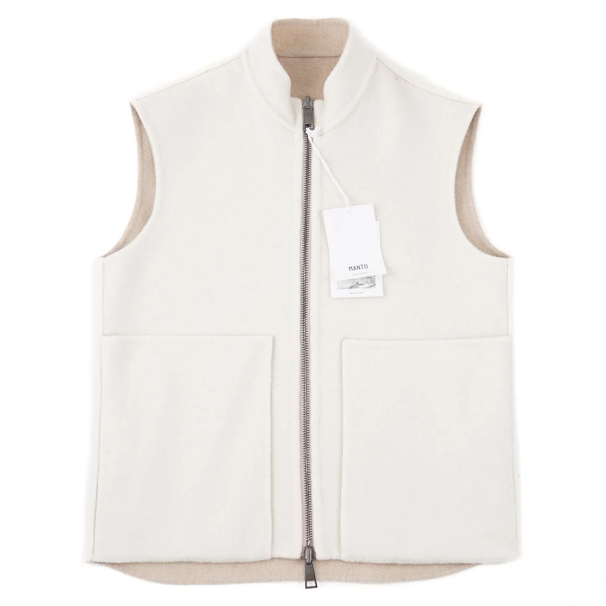 Manto Reversible Flannel Cashmere Vest