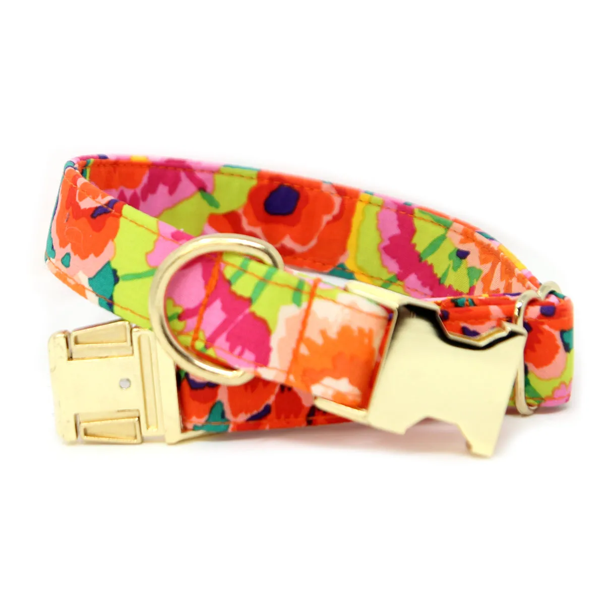 Marigold Orange Floral Collar