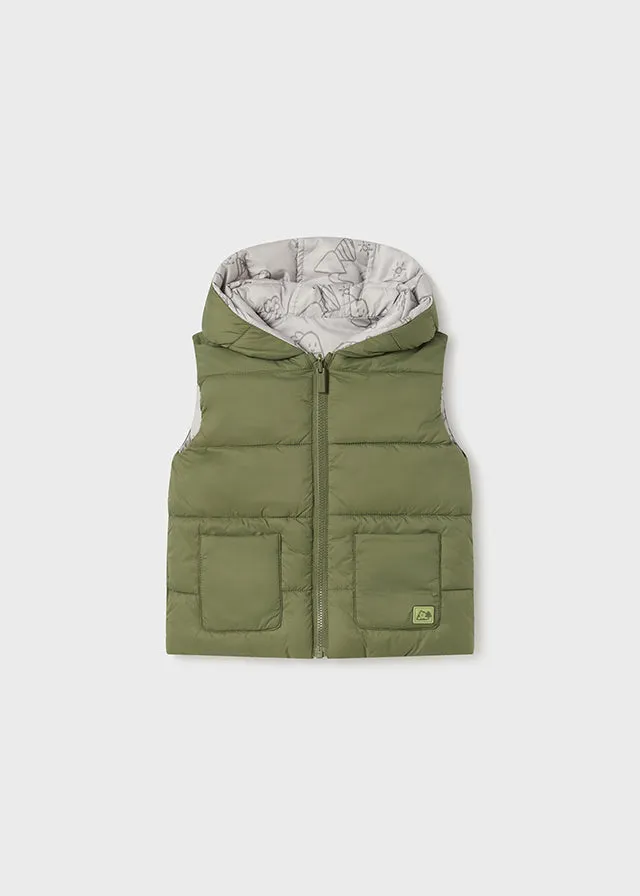 Mayoral Baby Boys Green Reversible Gilet