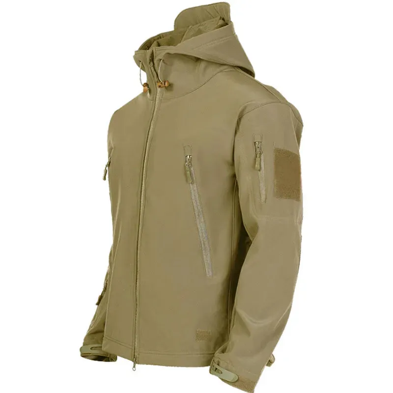 Men Sharkskin softshell Jacket Windproof & Waterproof Tactical hunting jacket heavy duty coat