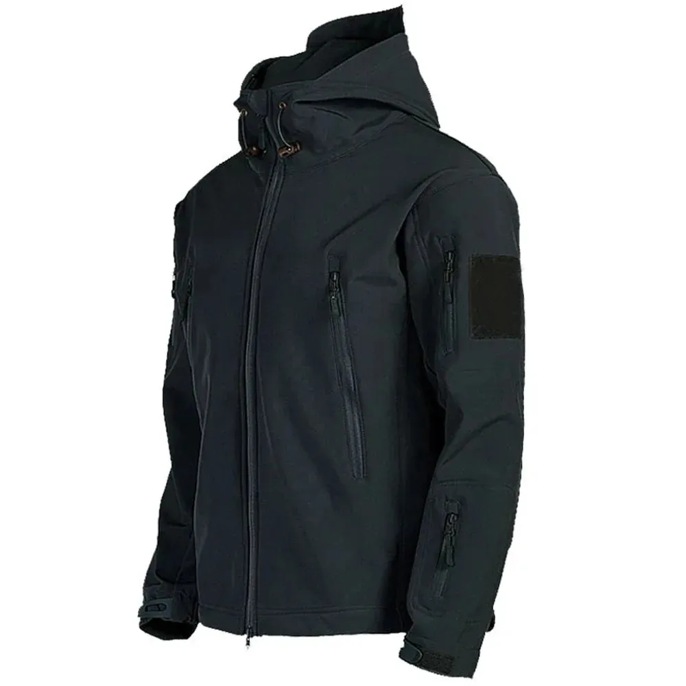 Men Sharkskin softshell Jacket Windproof & Waterproof Tactical hunting jacket heavy duty coat