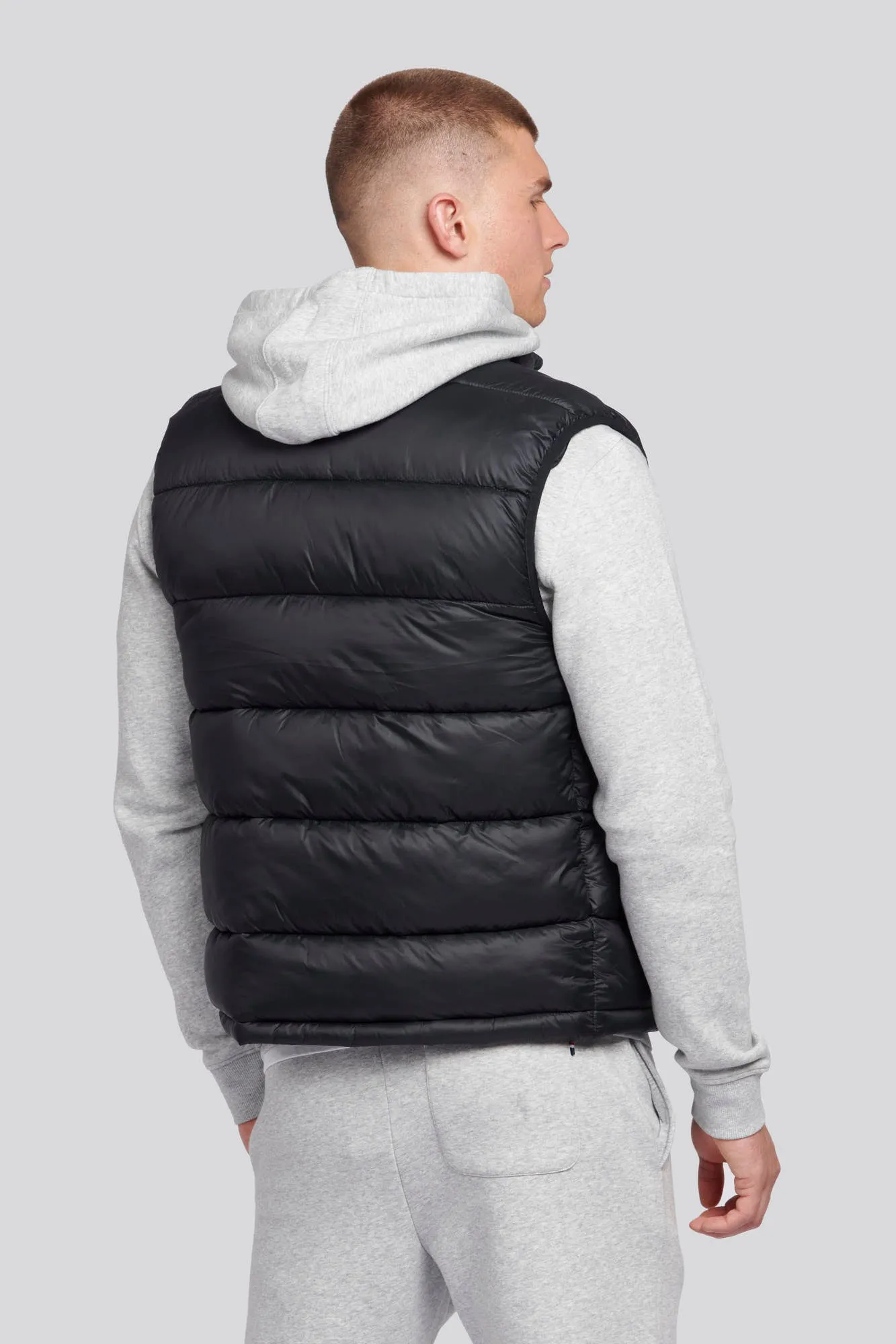 Mens 3D Tape Gilet in Black