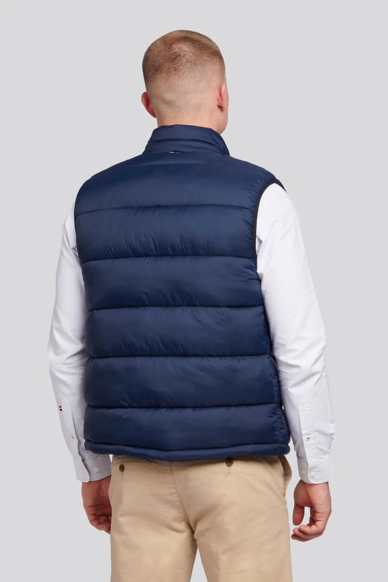 Mens 3D Tape Gilet in Dark Sapphire Navy