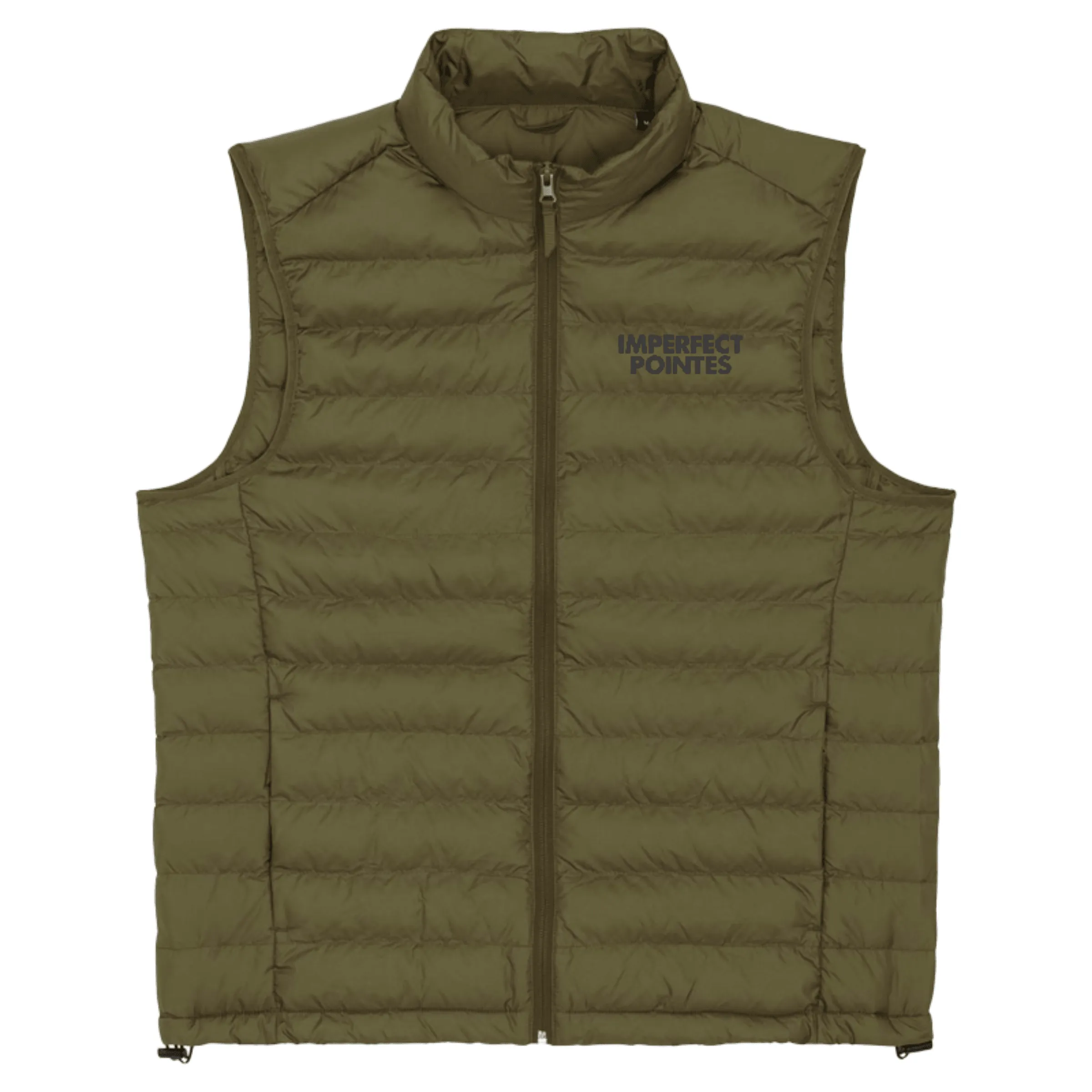 Mens Quilted Bodywarmer Gilet with Embroidered BLACK Logo