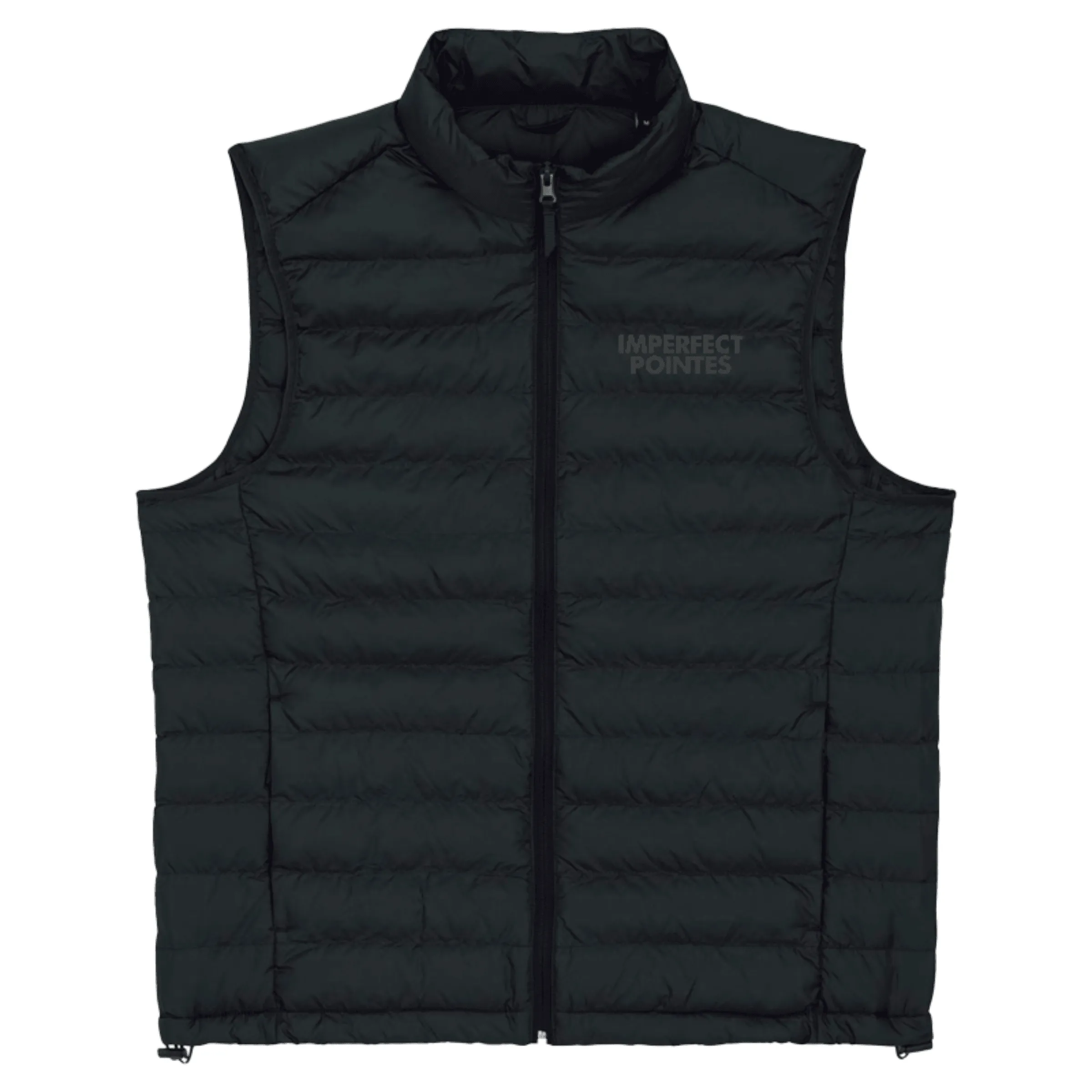 Mens Quilted Bodywarmer Gilet with Embroidered BLACK Logo