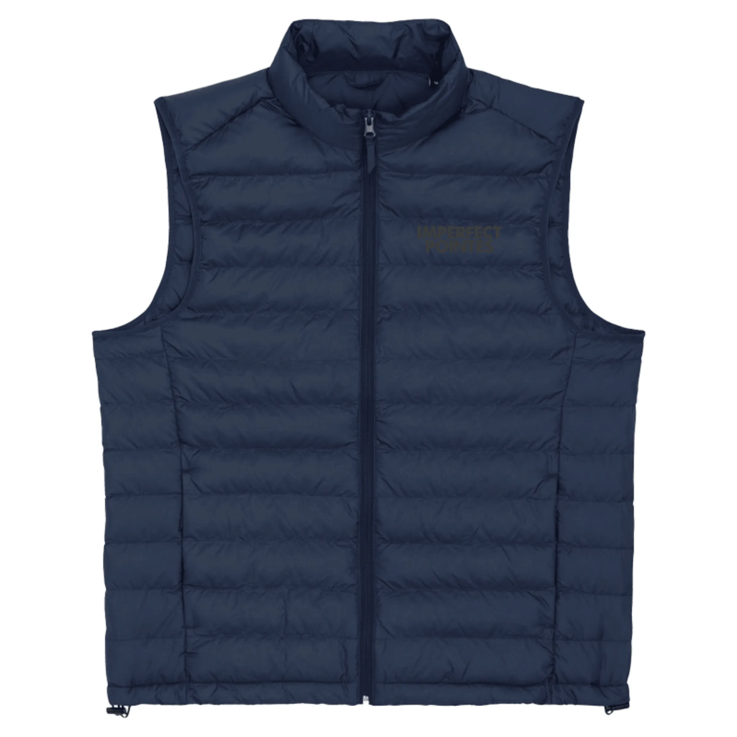 Mens Quilted Bodywarmer Gilet with Embroidered BLACK Logo