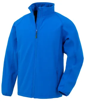 Mens recycled 2-layer printable softshell jacket | Royal