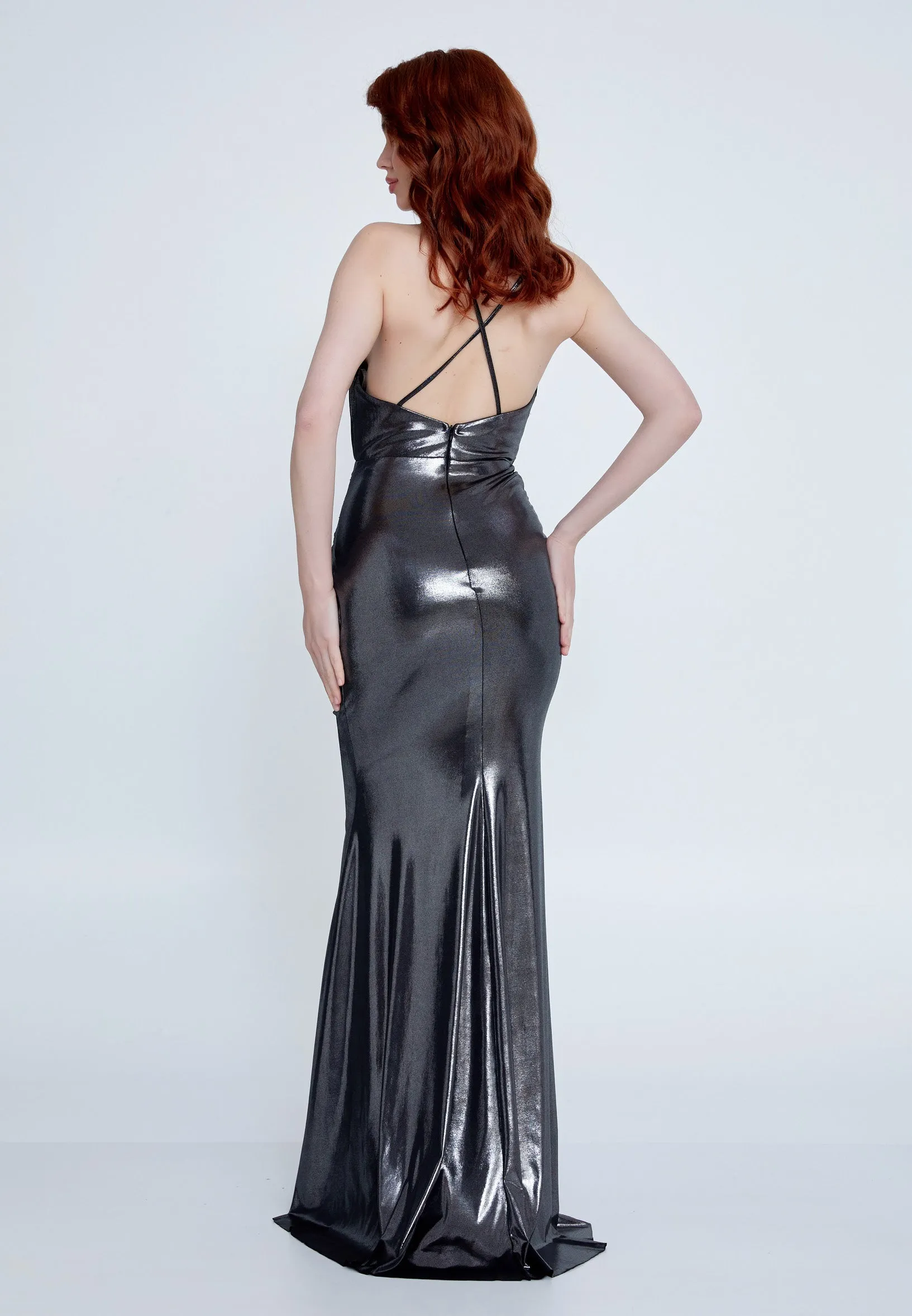 Metallic Maxi Dress