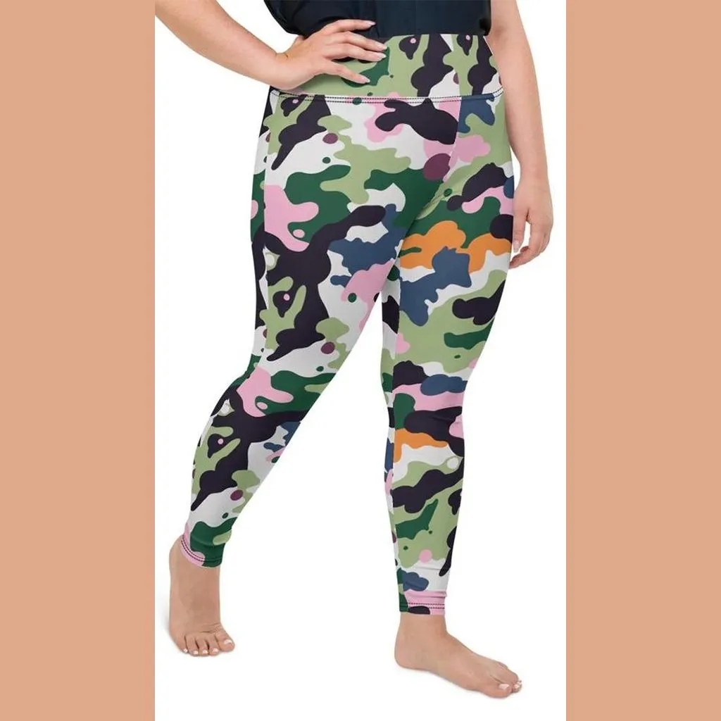 Modern Camo Plus Size Leggings