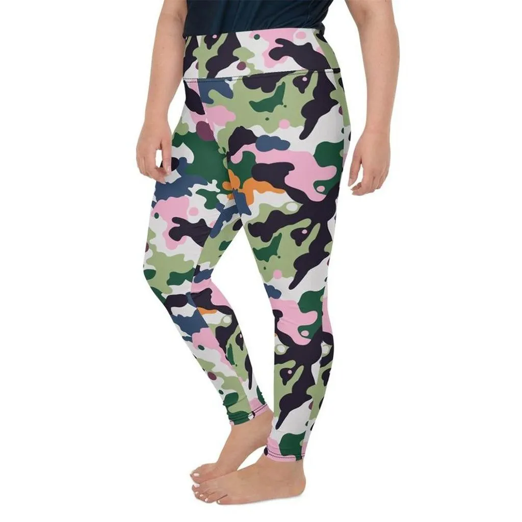 Modern Camo Plus Size Leggings