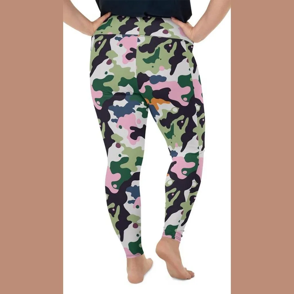 Modern Camo Plus Size Leggings