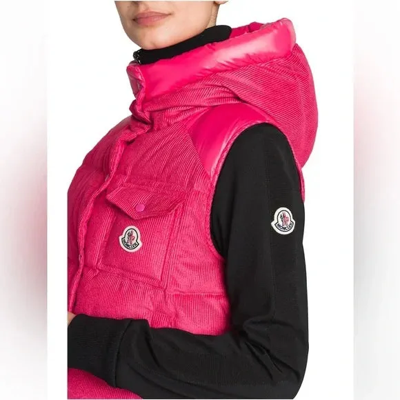 Moncler Eau Gilet Down Hooded Vest