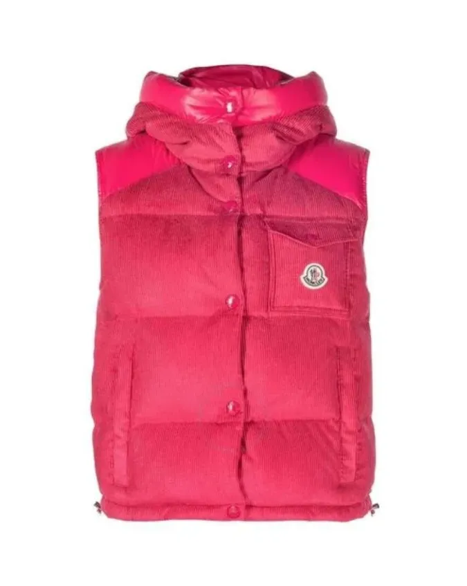 Moncler Eau Gilet Down Hooded Vest