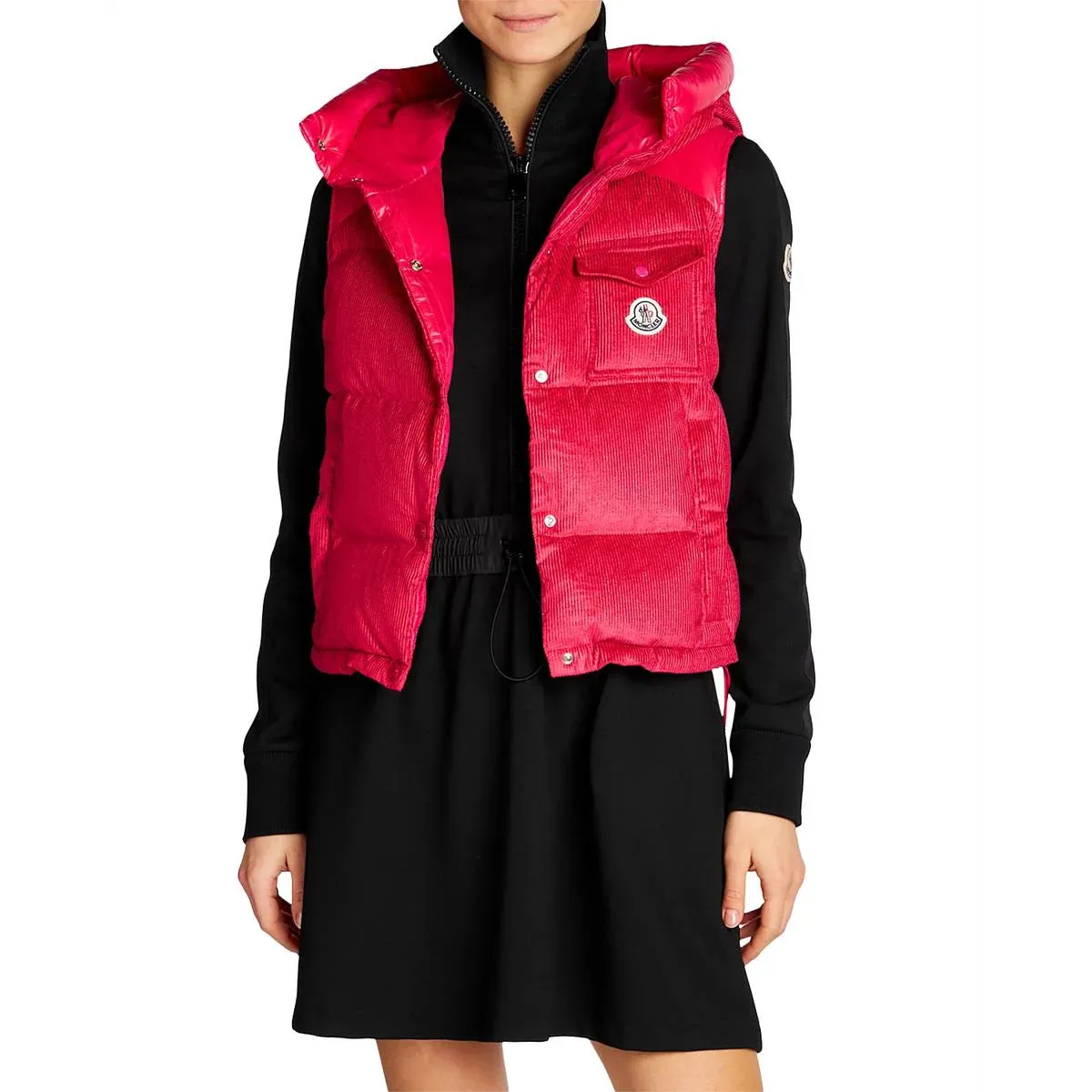 Moncler Eau Gilet Down Hooded Vest