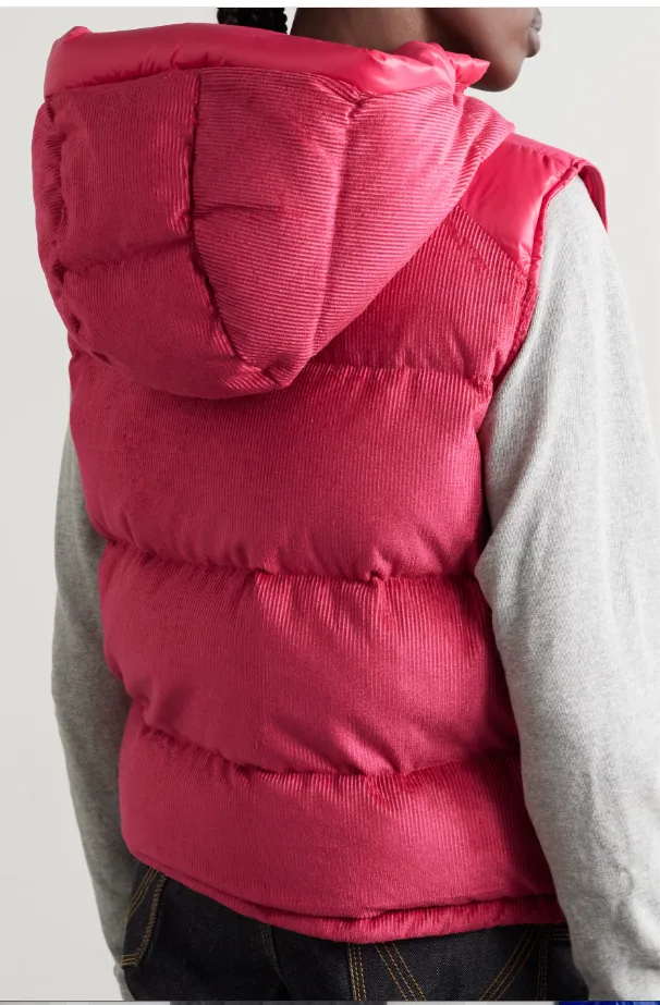 Moncler Eau Gilet Down Hooded Vest