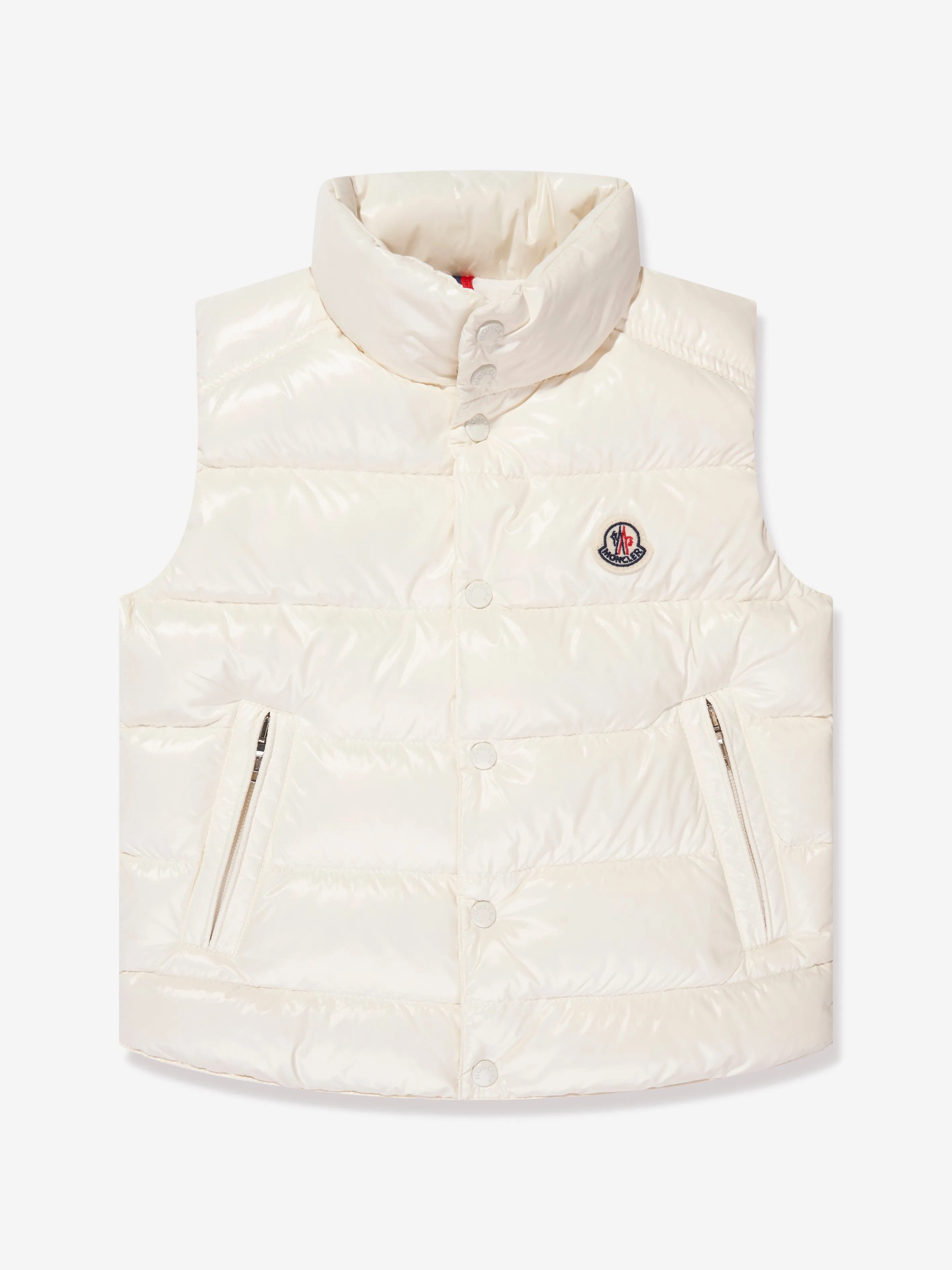 Moncler Enfant Boys Down Padded Tib Gilet in White