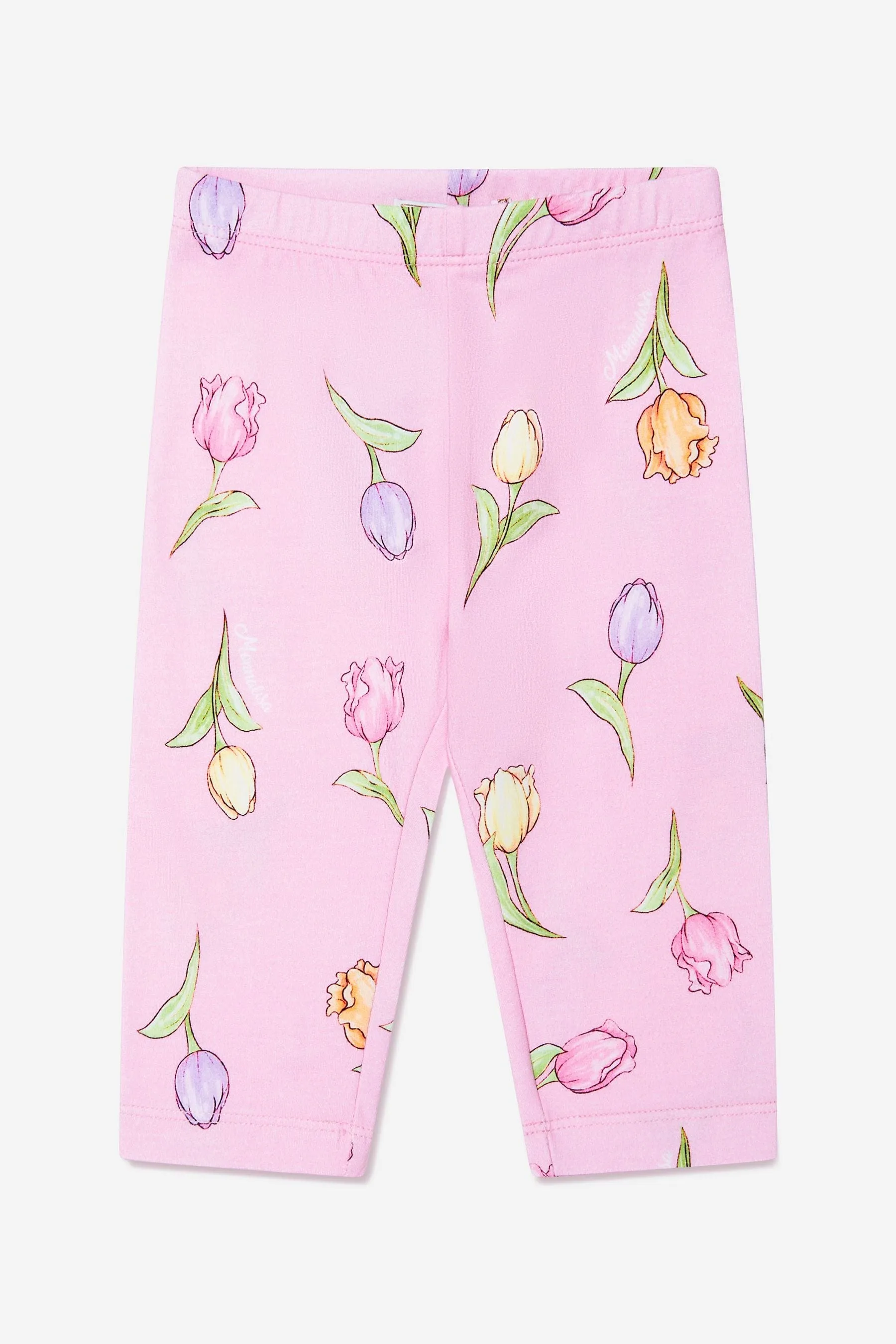 Monnalisa Baby Girls Tulip Print Leggings In Pink