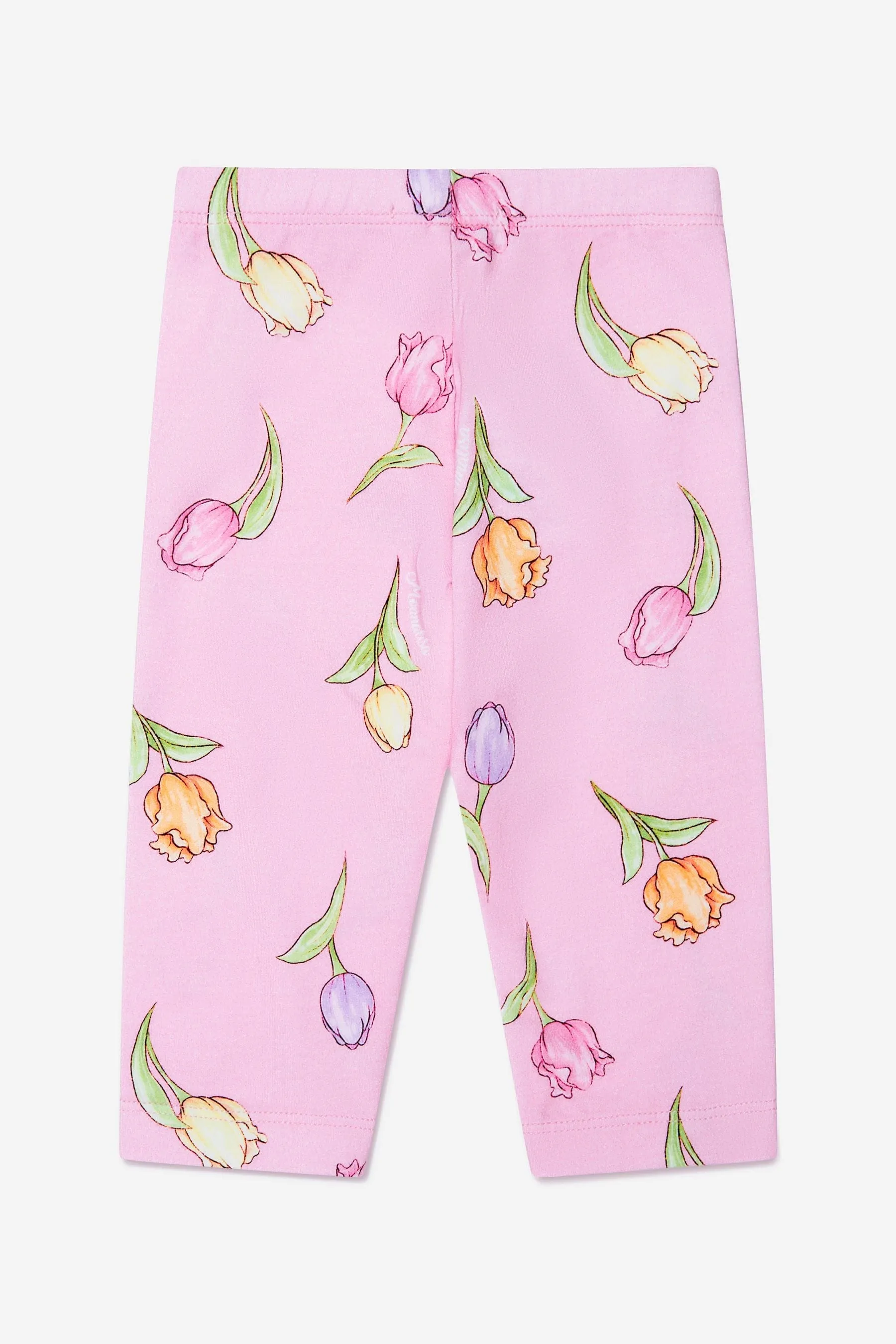 Monnalisa Baby Girls Tulip Print Leggings In Pink