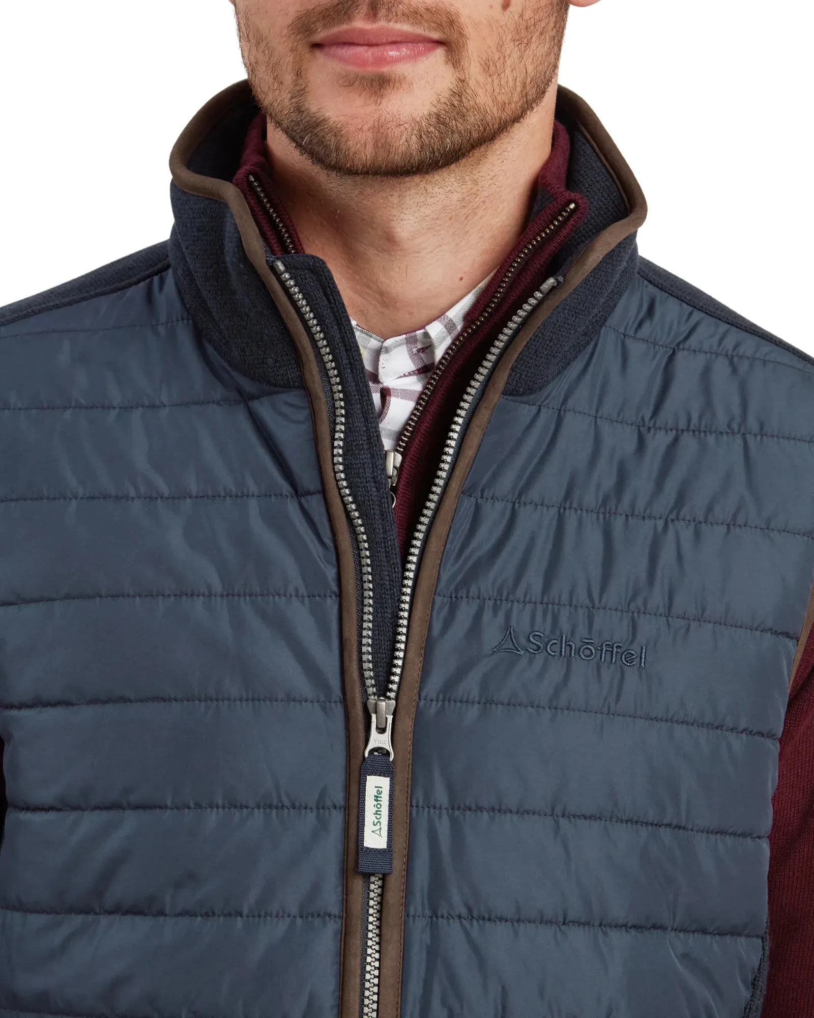 Oakham Petrol Blue Hybrid Gilet