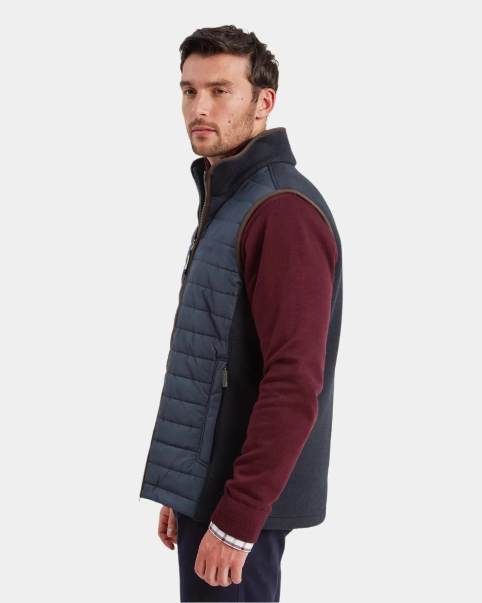 Oakham Petrol Blue Hybrid Gilet