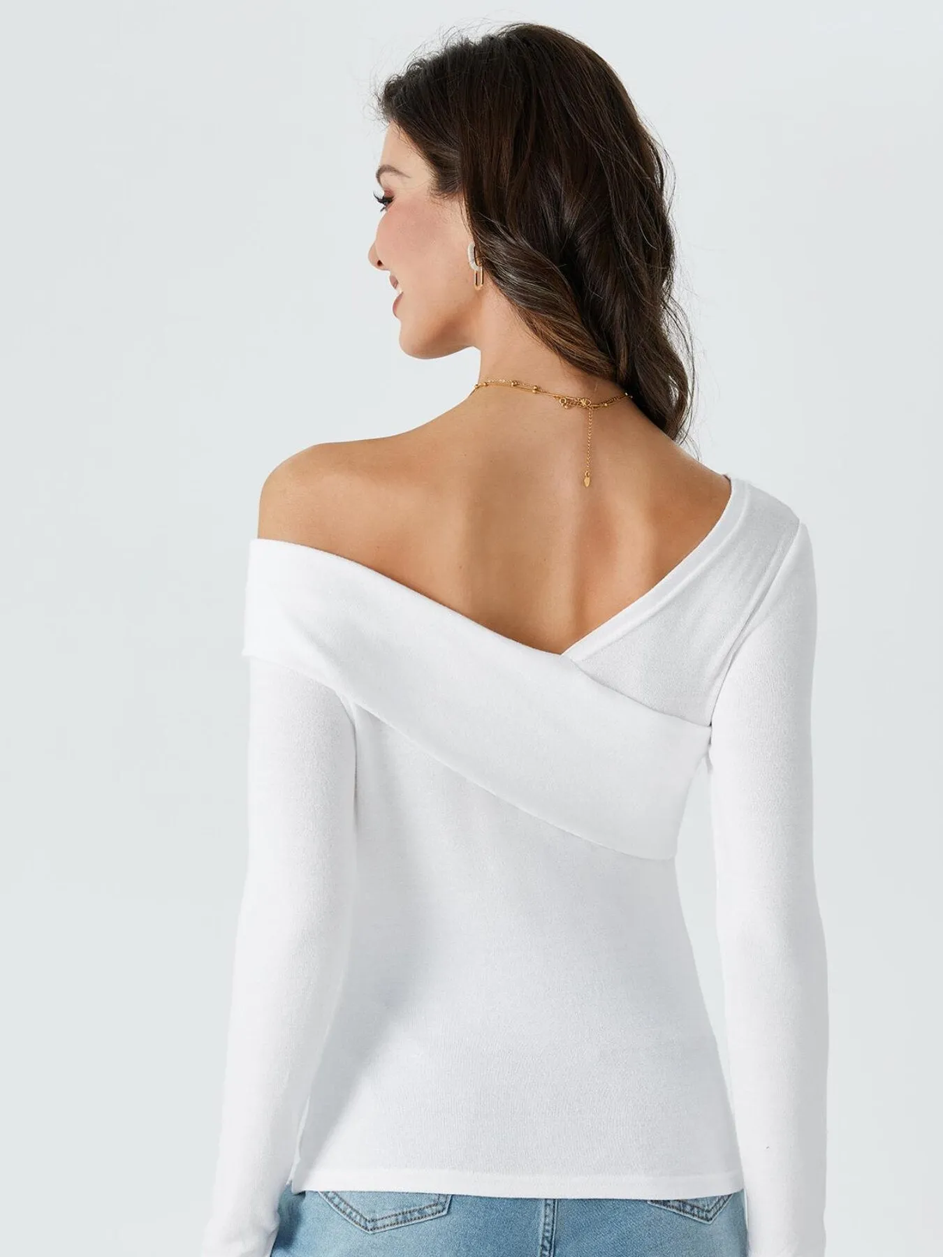 OL Asymmetrical One Shoulder Top