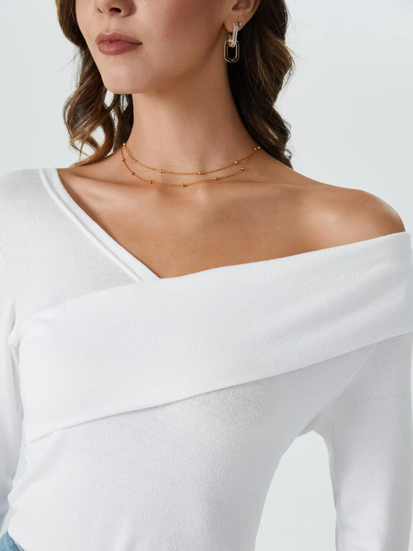 OL Asymmetrical One Shoulder Top