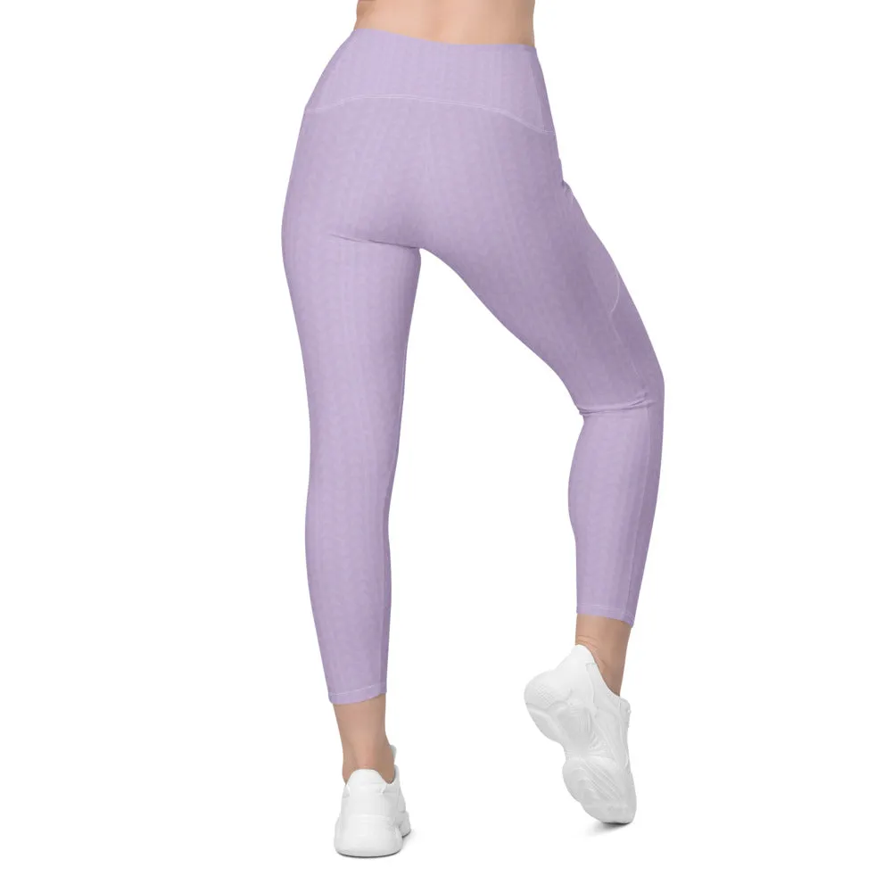 Orchid Fedora High Waisted Leggings with Pockets