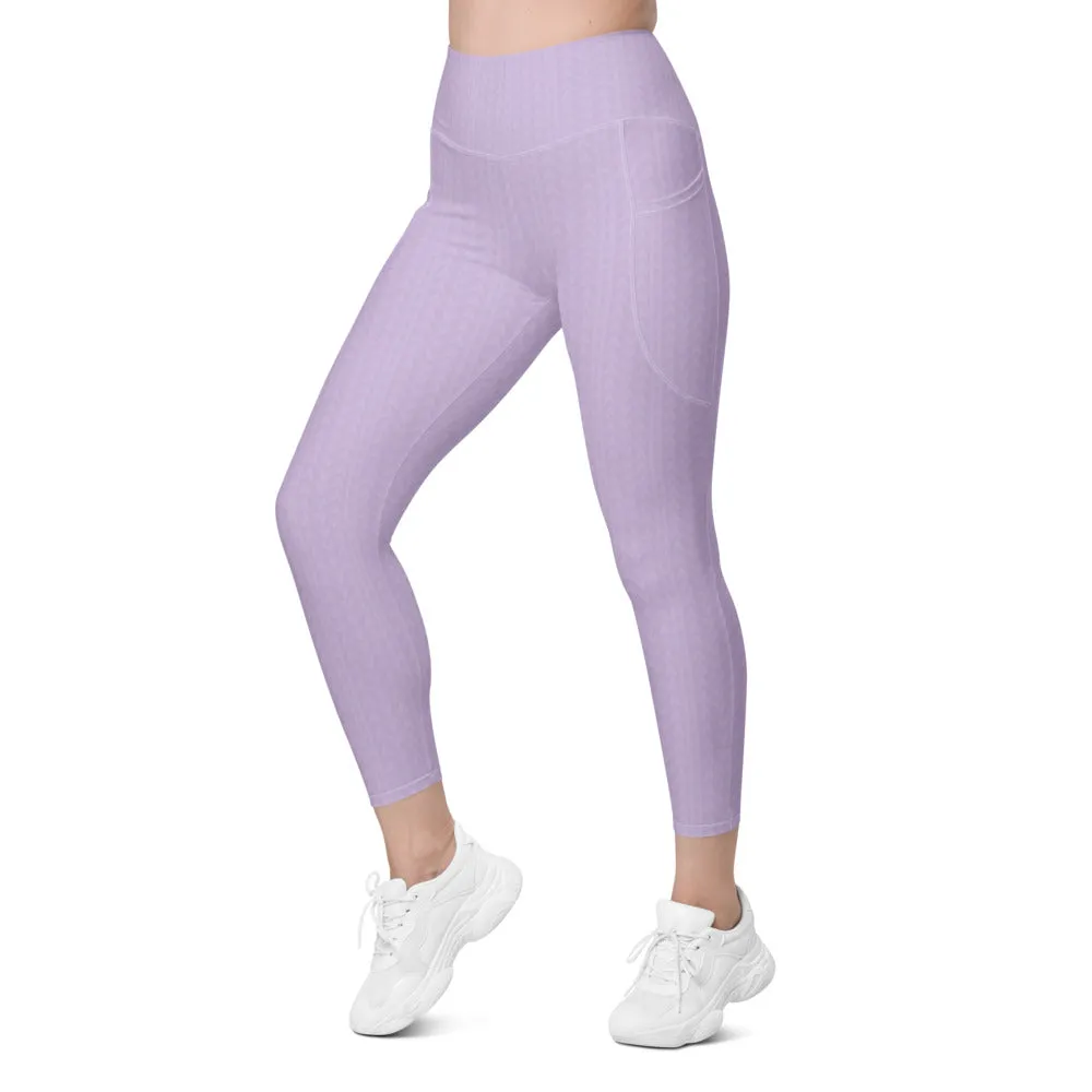 Orchid Fedora High Waisted Leggings with Pockets