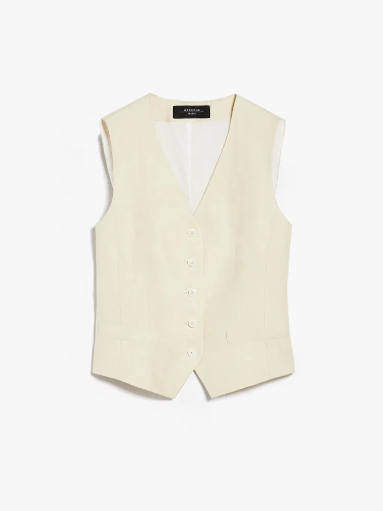 PACCHE LINEN WAISTCOAT