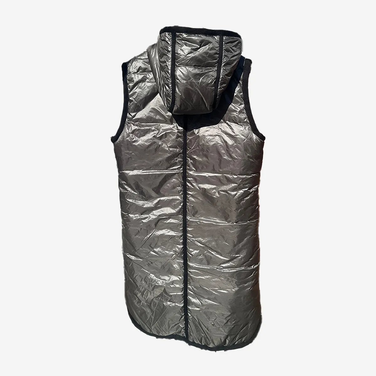 PADDED WAISTCOAT WITH HOOD