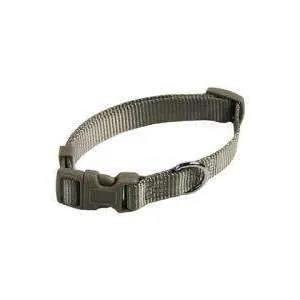 Papillon Nylon Collar Adjustable, 15 mm x 33-40 cm, Grey